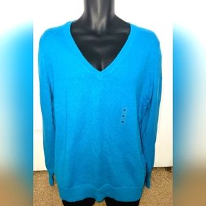 Old Navy NEW! Men’s Long Sleeve V-neck Softest Sweater Blue Size XL